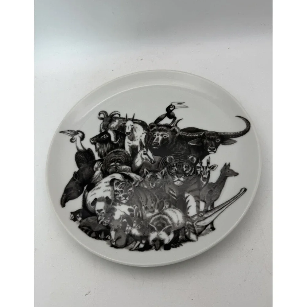 Albert Kessler & Co Japan Wildlife Animals Collector Display Plate 7.5